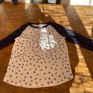 Glittery star crew cut shorts